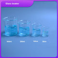 4pcs/set 50/100/250/500ml Glass Beaker for Laboratory Tests, Measuring Cup Volumetric Glassware for Lab Experiments