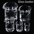 5pcs/set 5/10/25/50/100ml Glass Beaker Laboratory Measuring Cup Glassware For School Study Lab Glass Beaker Set