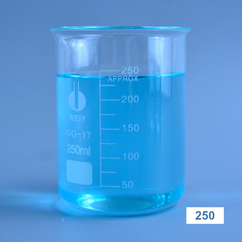 Glass Beaker Set – 4 Sizes (50ml to 500ml)