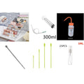 Little Accessories Set acrylic display shelf, ethanol syringe dispenser, stainless steel spoon, silicone spatula, 5ml sample atomiser