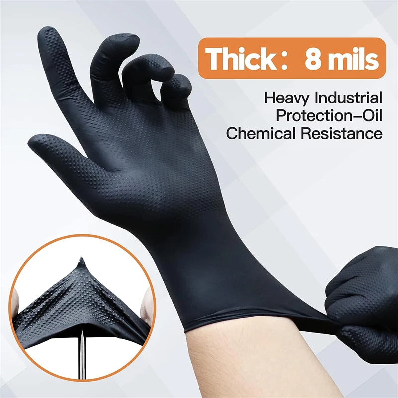 Heavy-Duty Nitrile Gloves, Disposable – view 2