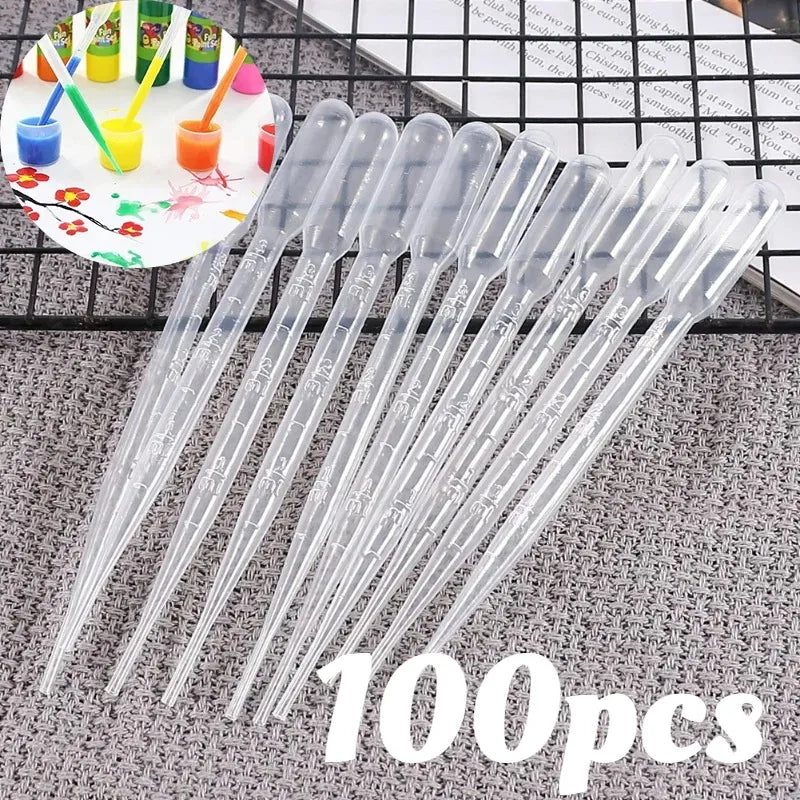 Disposable Plastic Pipettes, 3ml – Pack of 100