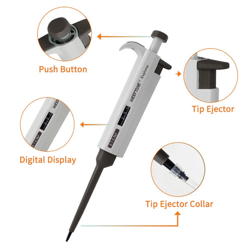 Adjustable Single-Channel Micropipette – Variable Volume