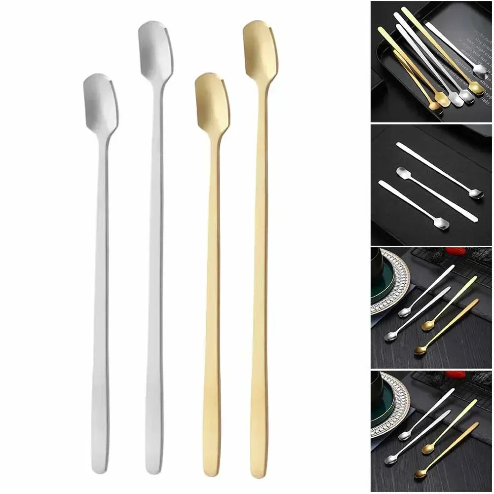 Stainless Steel Square-Head Stirring Spoon