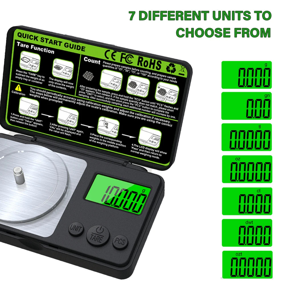 Mini Digital Scale 100g/ 0.001g Precision – view 3