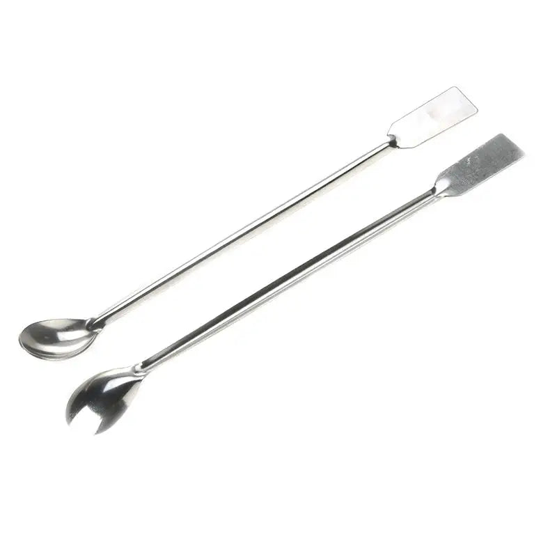 Double-Ended Stainless Steel Spoon and Micro Spatula – 20cm
