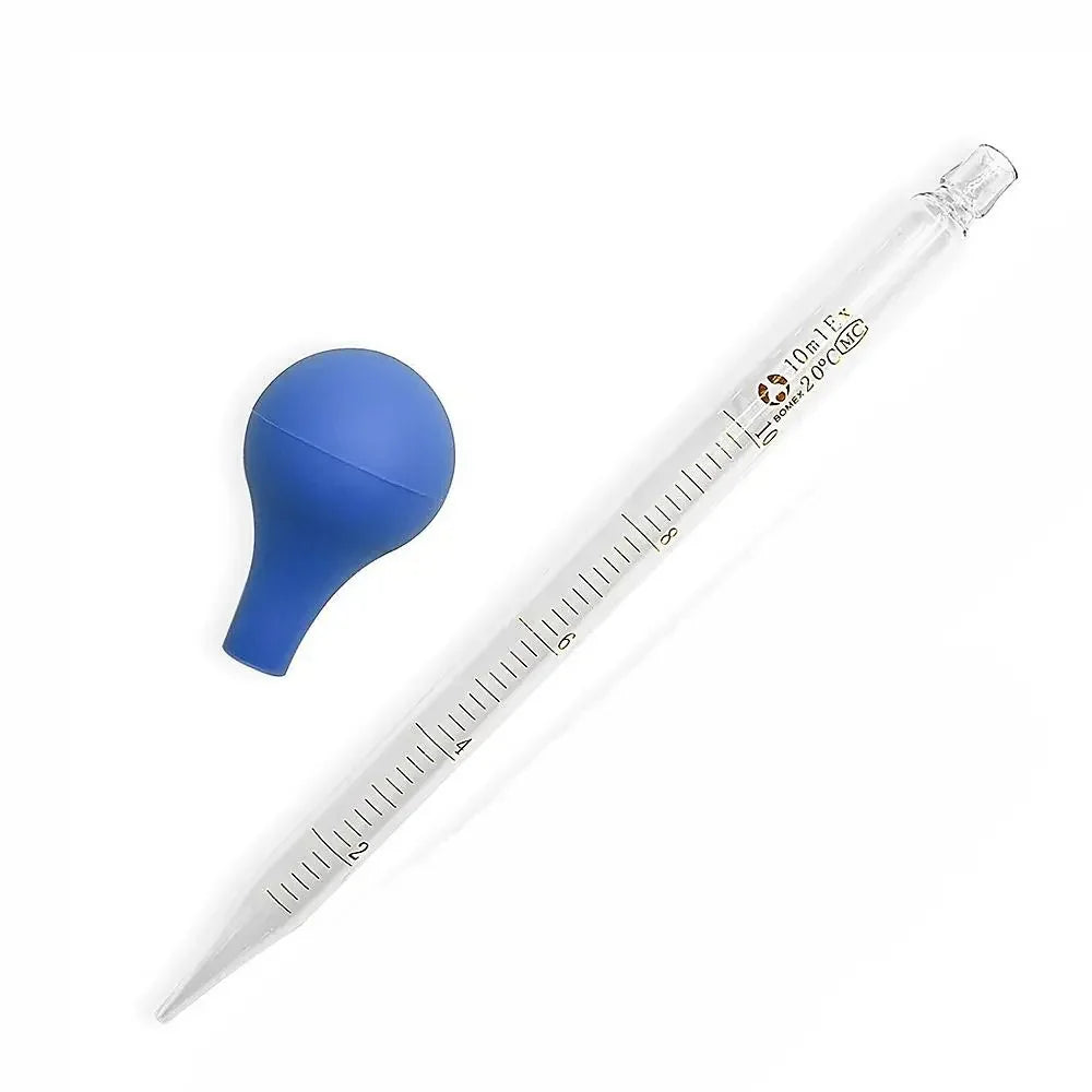 Graduated Glass Dropper Pipettes, 10ml – Set of 2 with Cleaning Brush