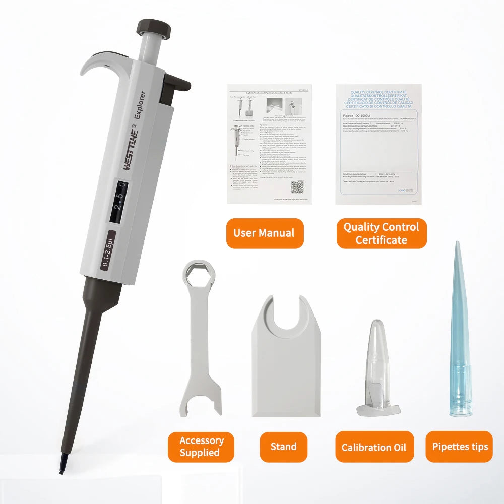 Adjustable Single-Channel Micropipette – Variable Volume