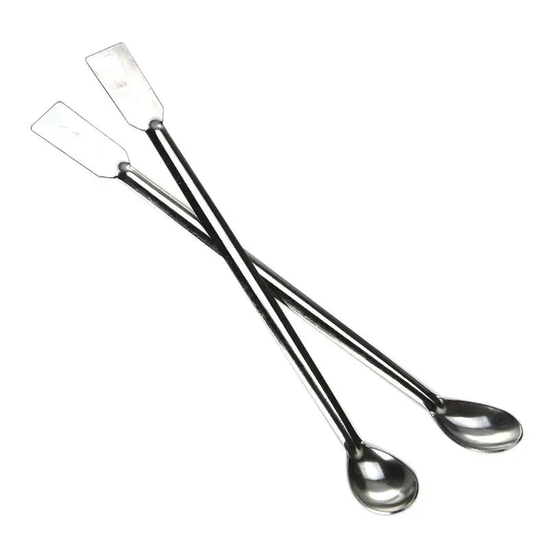 20cm Stainless Steel Lab Spoon Double End Spatula/Laboratory Sampling Spoon Mixing Micro Spatula Scoop