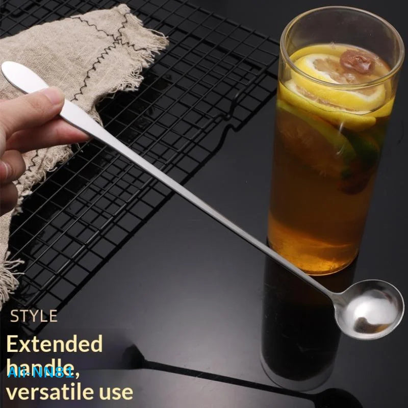 Long-Handle Stainless Steel Stirring Spoon