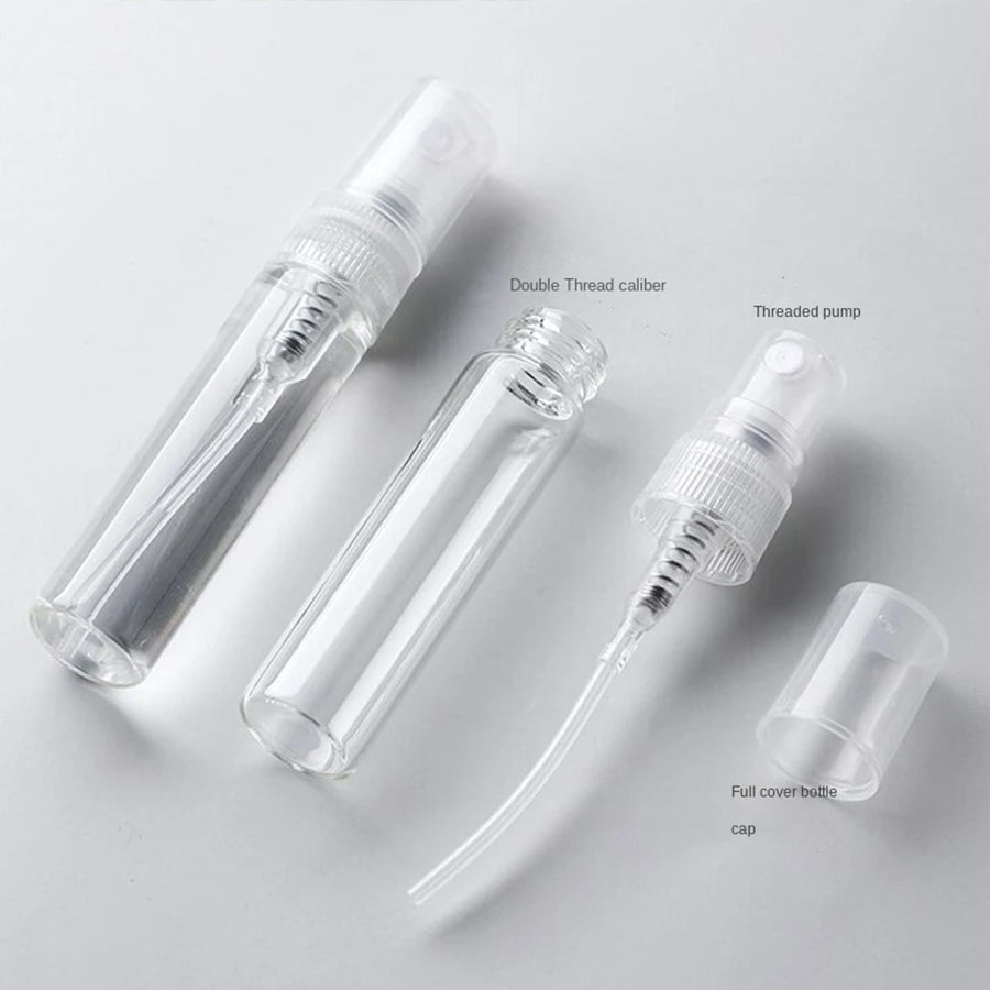 Clear Glass Spray Bottles, 10ml – Set of 8