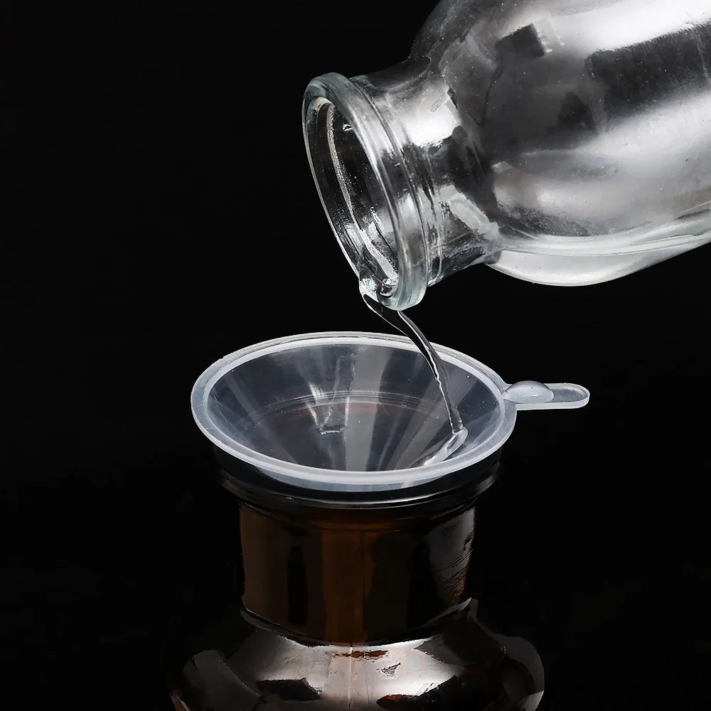 Mini Plastic Funnels – Small Mouth for Bottles & Vials