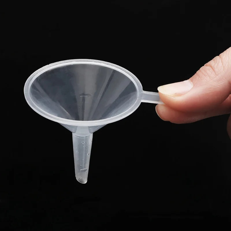 Mini Plastic Funnels – Small Mouth for Bottles & Vials