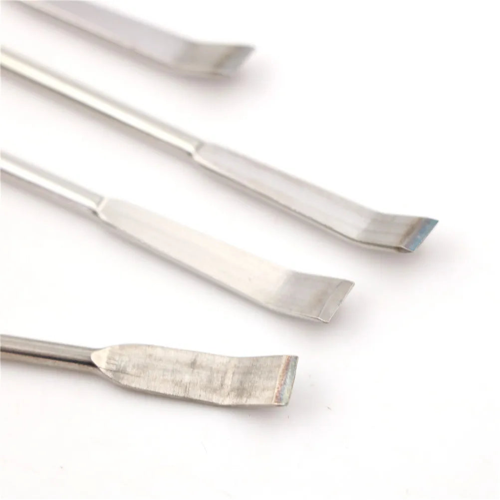 Stainless Steel Micro Spatula – Mini Lab Scoop Spoon for Powder & Sample Handling (Double-Ended, Non-Magnetic)