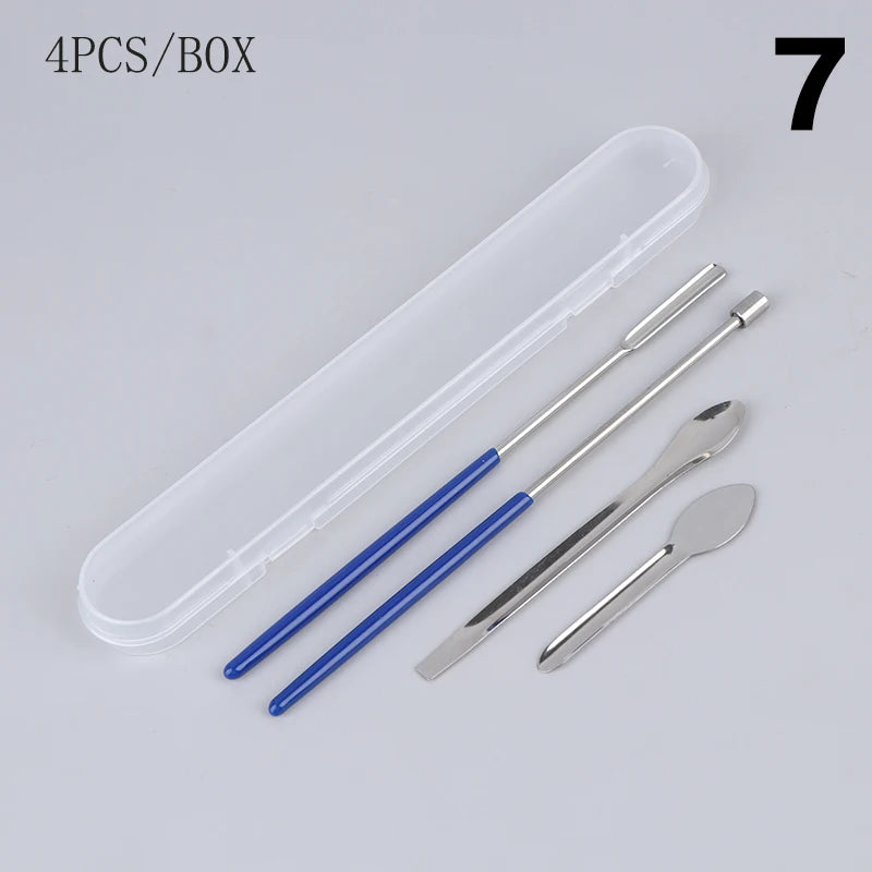 Stainless Steel Lab Weighing Spoons – Single, Double & Square Head