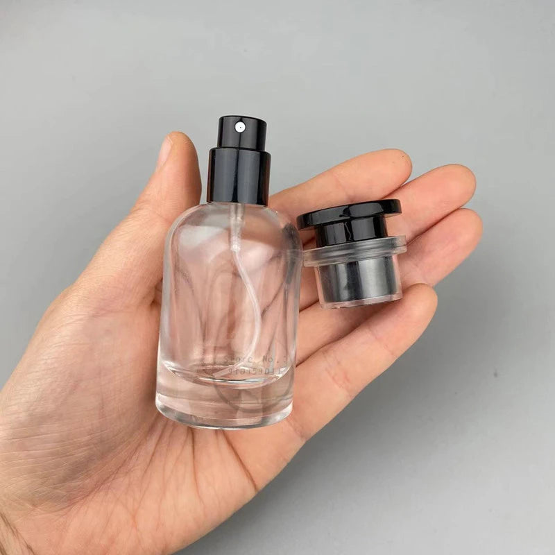 Round Glass Perfume Spray Bottles, 30ml or 50ml – Set of 10