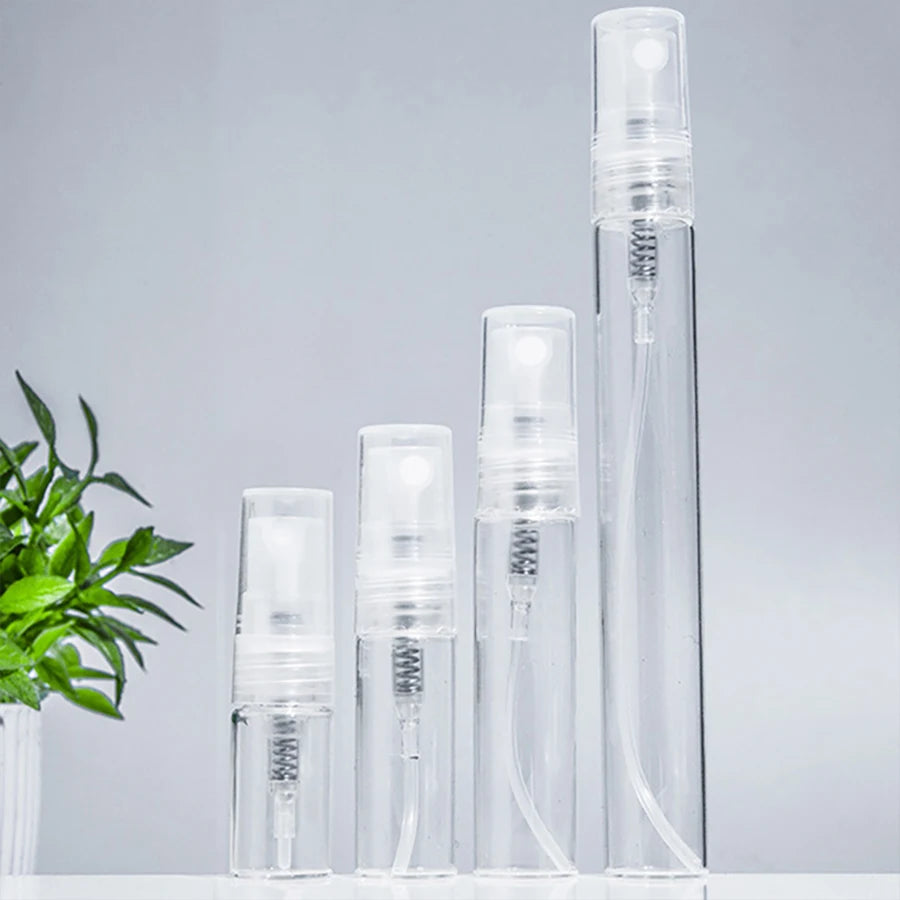 Clear Glass Spray Bottles, 10ml – Set of 8