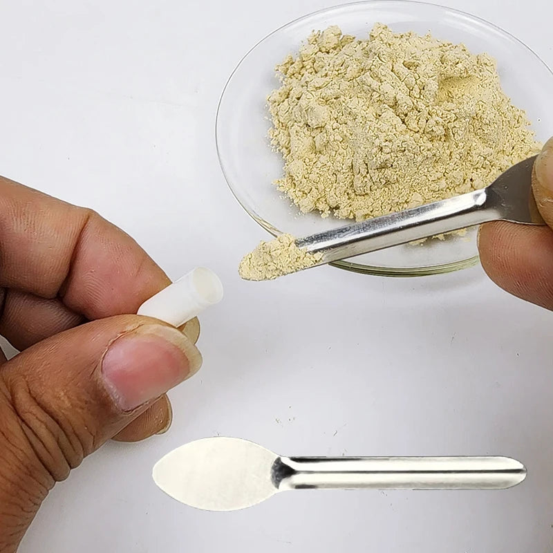Stainless Steel Lab Weighing Spoons – Single, Double & Square Head