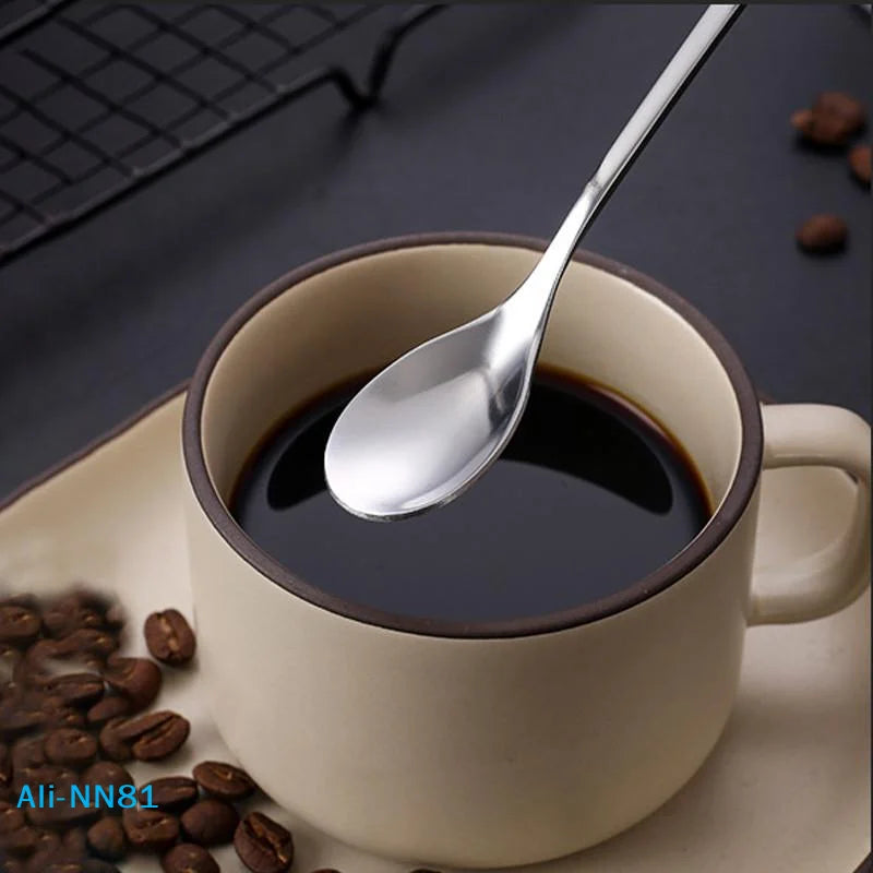 Long-Handle Stainless Steel Stirring Spoon