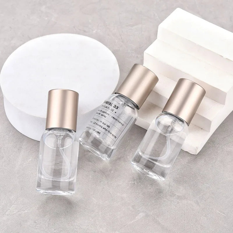 Clear Glass Perfume Atomiser Bottles, 10ml – Bayonet Crimp Neck