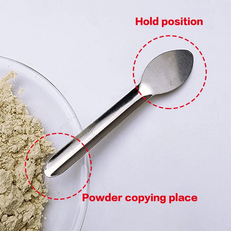 Stainless Steel Lab Weighing Spoons – Single, Double & Square Head