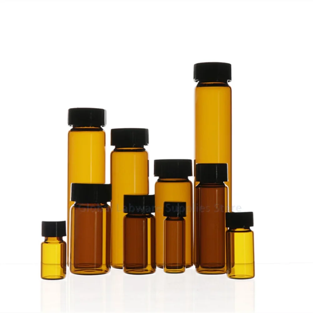 Amber Glass Screw-Top Vials – 2ml to 60ml