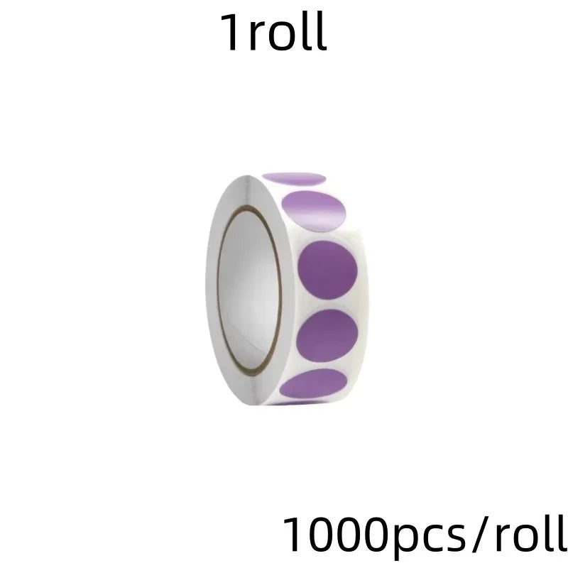 Colour Dot Label Stickers – 1000 Pack