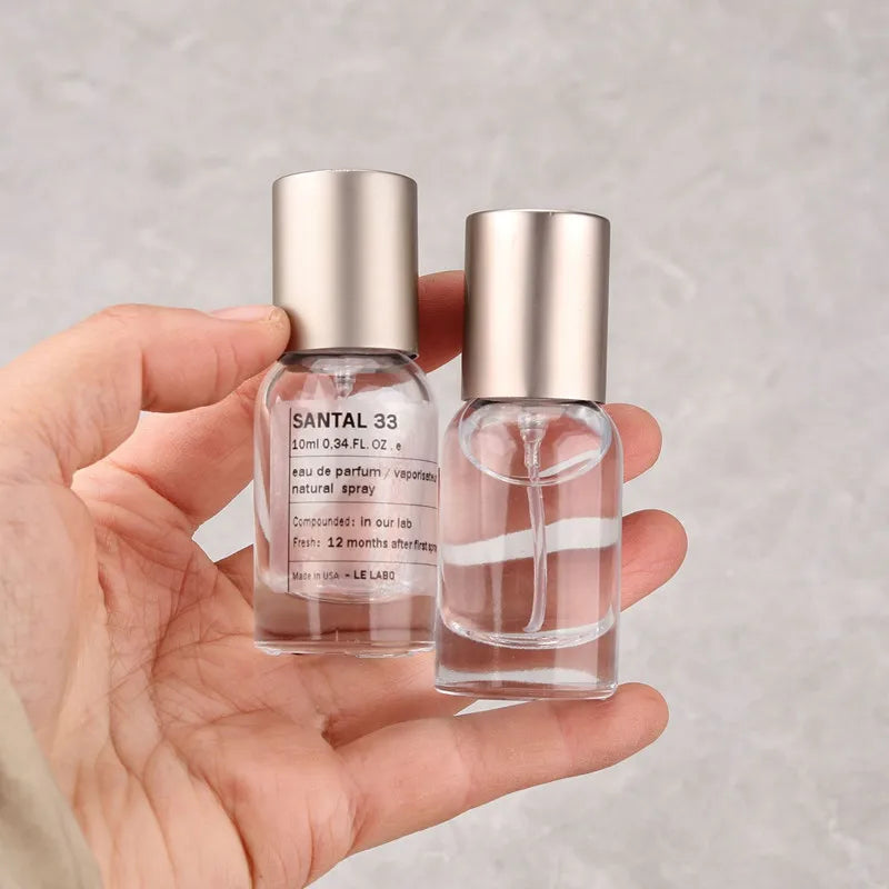 Clear Glass Perfume Atomiser Bottles, 10ml – Bayonet Crimp Neck