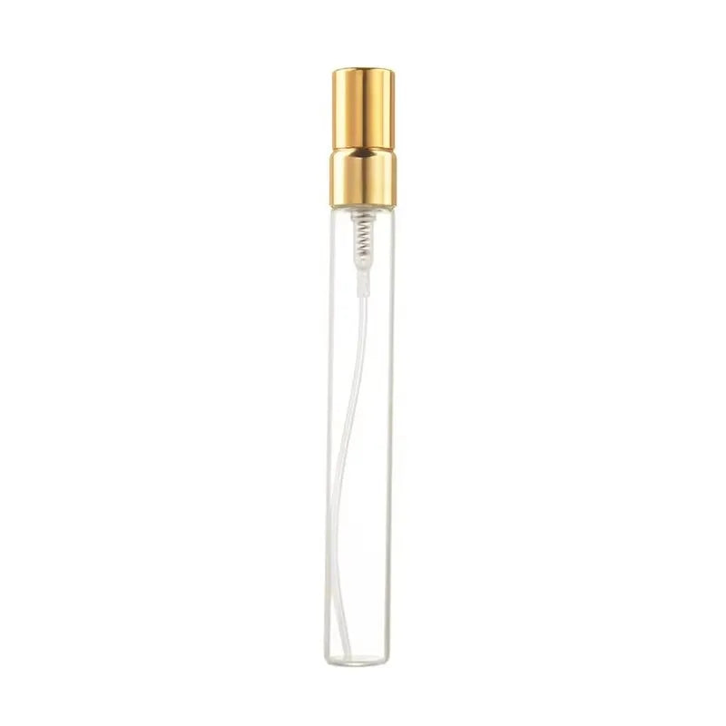 Gold-Trim Glass Spray Bottles, 5ml or 10ml – Set of 5
