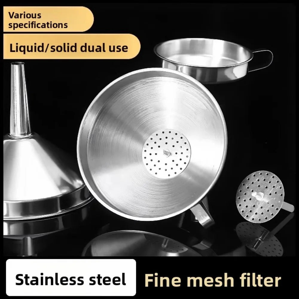 Funnel - Stainless Steel with Detachable Filter – view 3