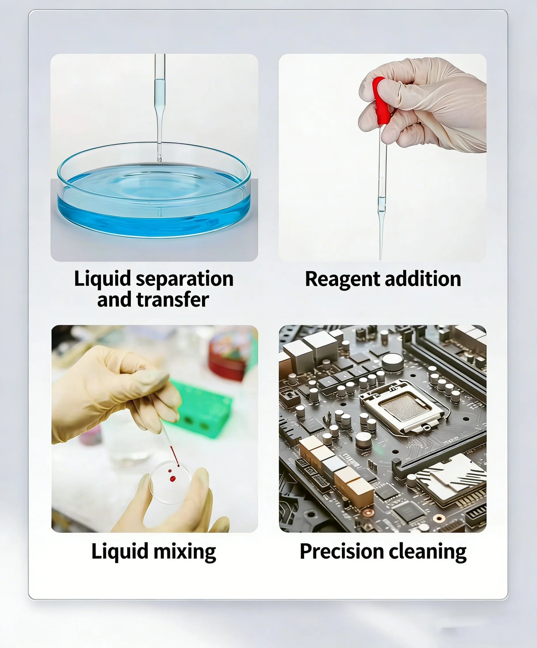 Thick Glass Graduated Dropper Pipette Kit
