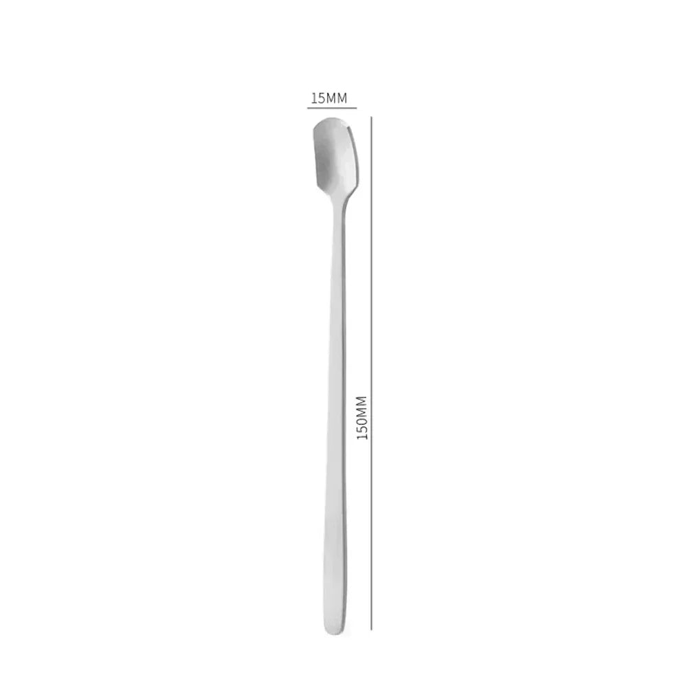 Stainless Steel Square-Head Stirring Spoon