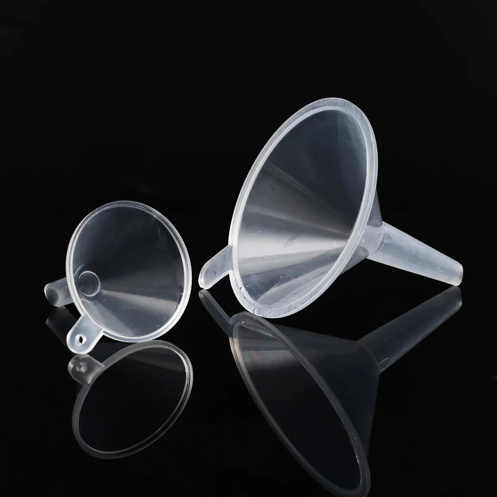 Mini Plastic Funnels – Small Mouth for Bottles & Vials