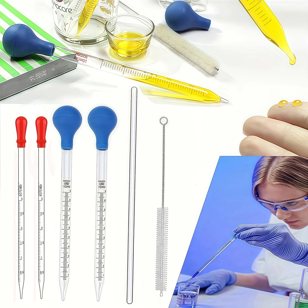 Thick Glass Graduated Dropper Pipette Kit