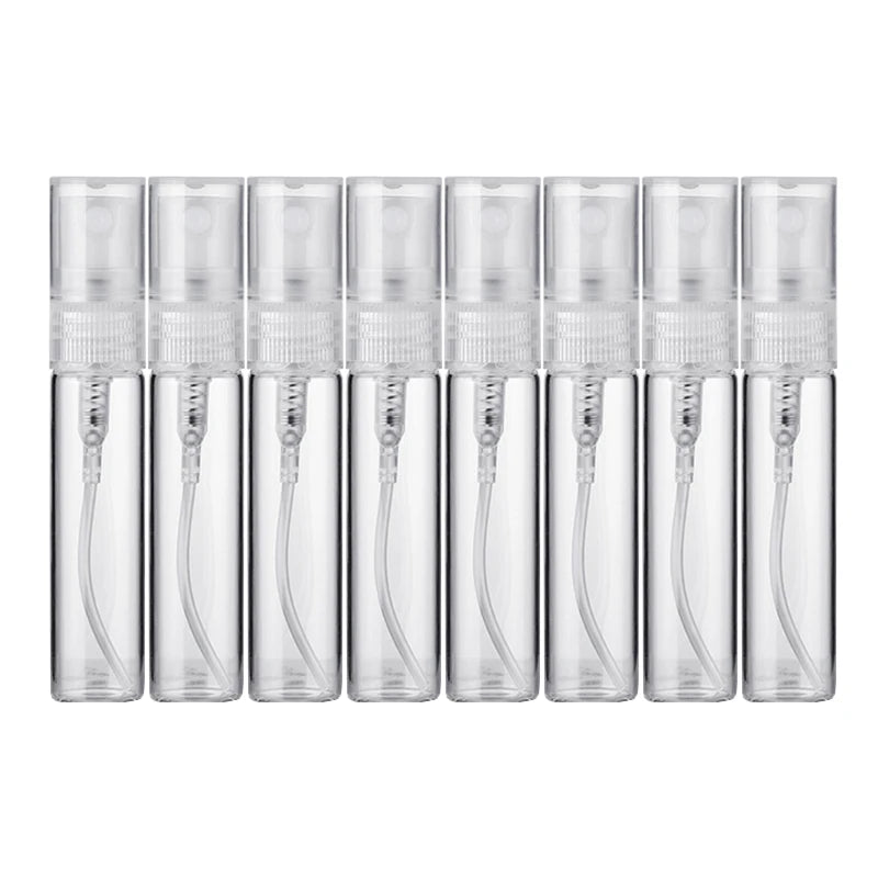 Clear Glass Spray Bottles, 10ml – Set of 8