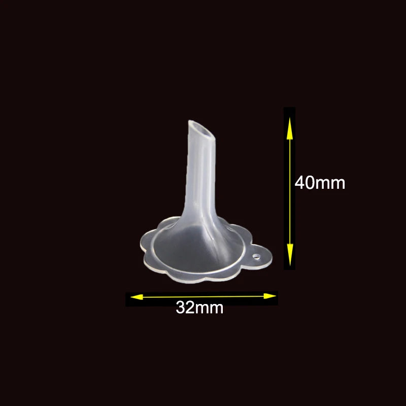 Mini Plastic Funnels – Small Mouth for Bottles & Vials