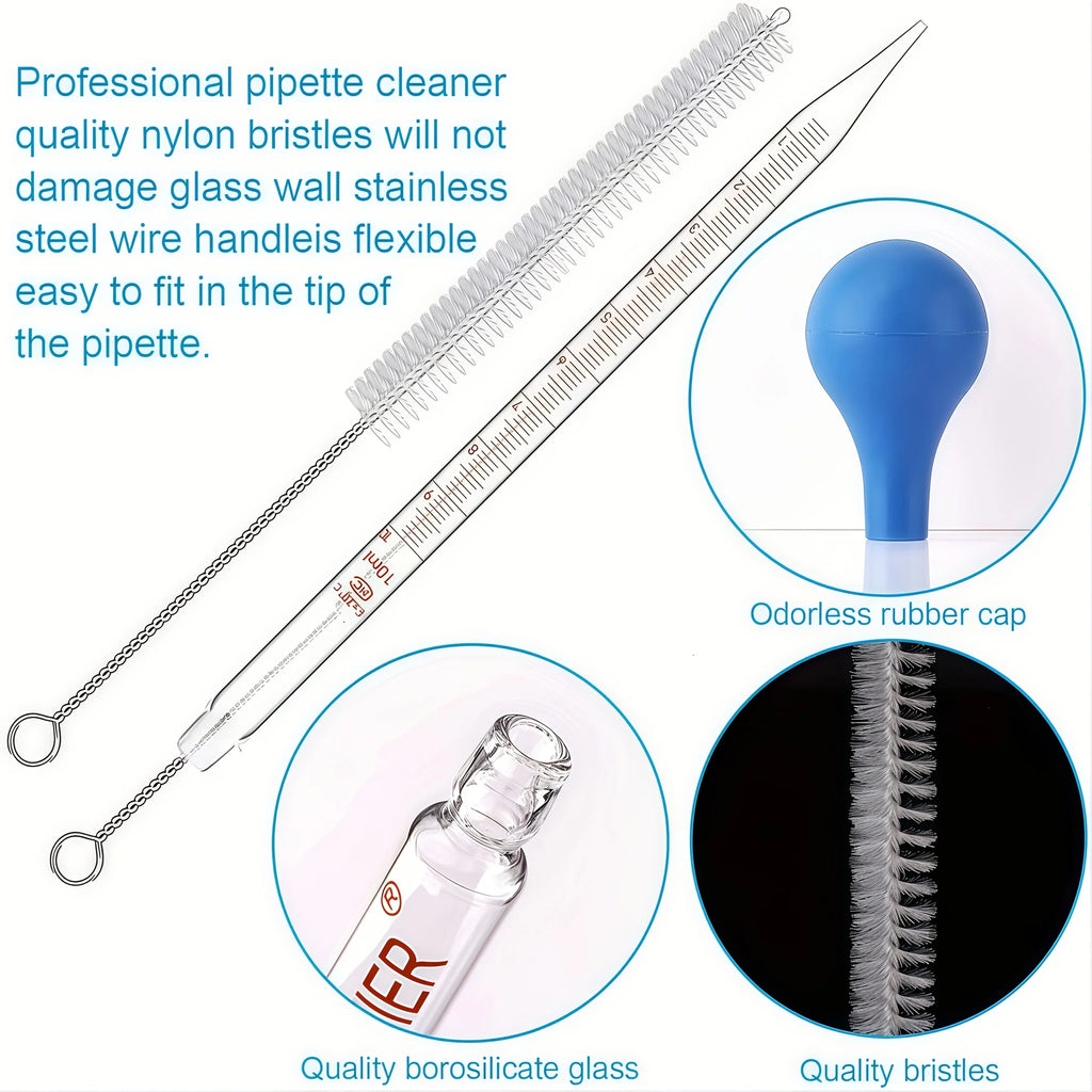 Thick Glass Graduated Dropper Pipette Kit