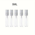 Gold-Trim Glass Spray Bottles, 5ml or 10ml – Set of 5