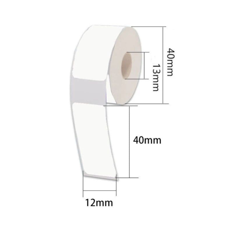 White Self-Adhesive Thermal Label Rolls – Set of 5