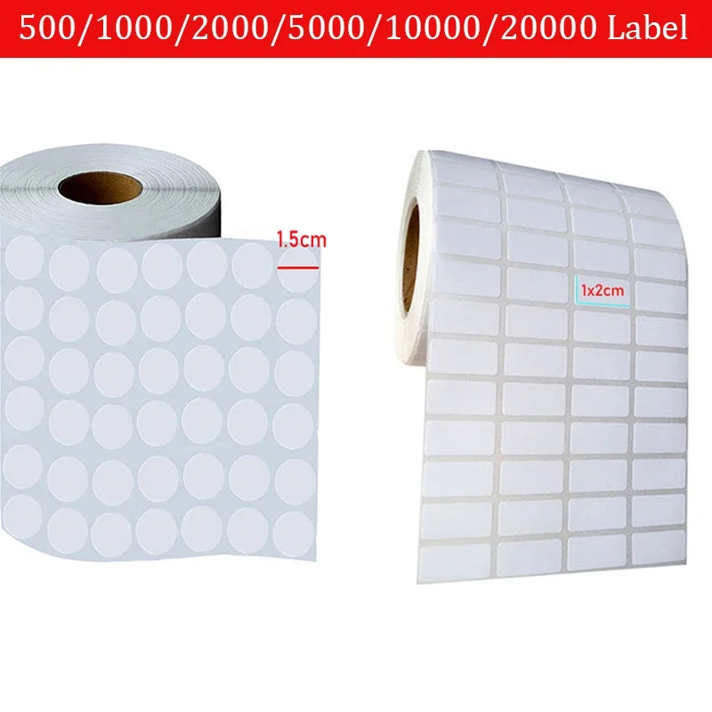 Square & Round Label Stickers – 500 or 1000 Pack