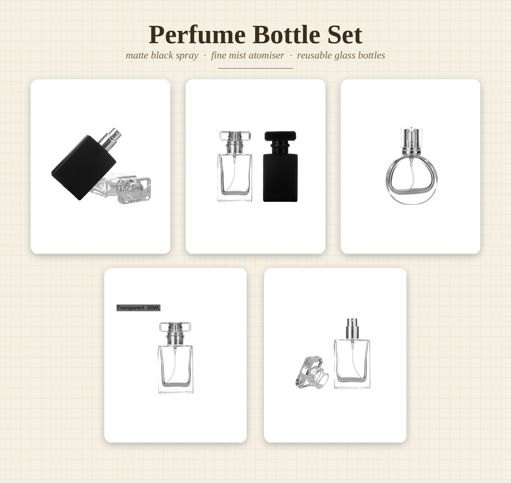 Perfume Bottles Set of 10